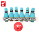 OEM factory custom made free sample bowling game set nbr foam soft toddler toy bowling pins